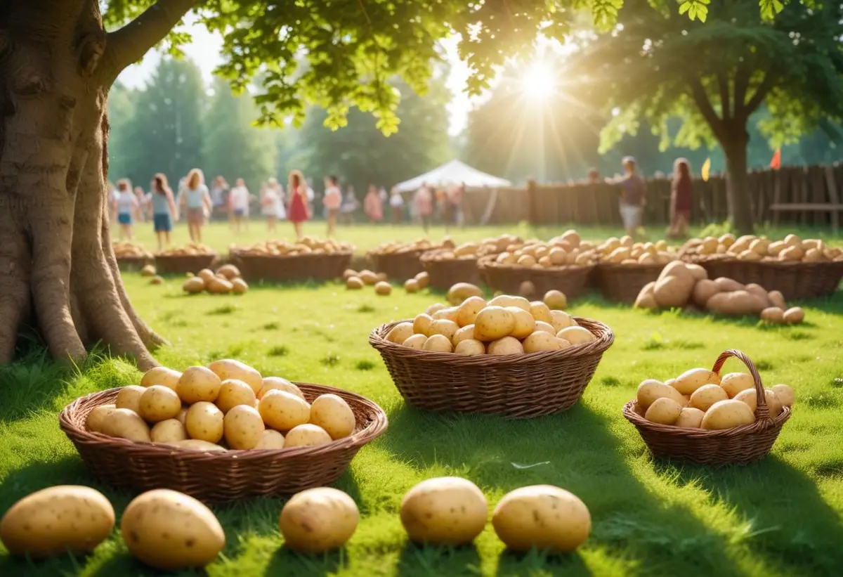 Plocka potatis med vännerna – så gör du! illustration